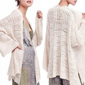 Free People In My Element Kimono Cardigan Sweater Knit Boho Cream